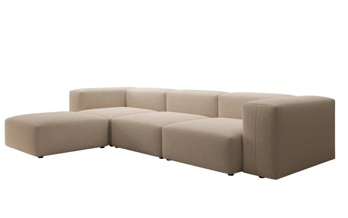 Designer Ecksofa Snug in Bouclé