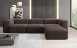 Designer Ecksofa Snug in Bouclé