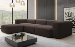 Designer Ecksofa Snug in Bouclé