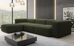 Designer Ecksofa Snug in Bouclé
