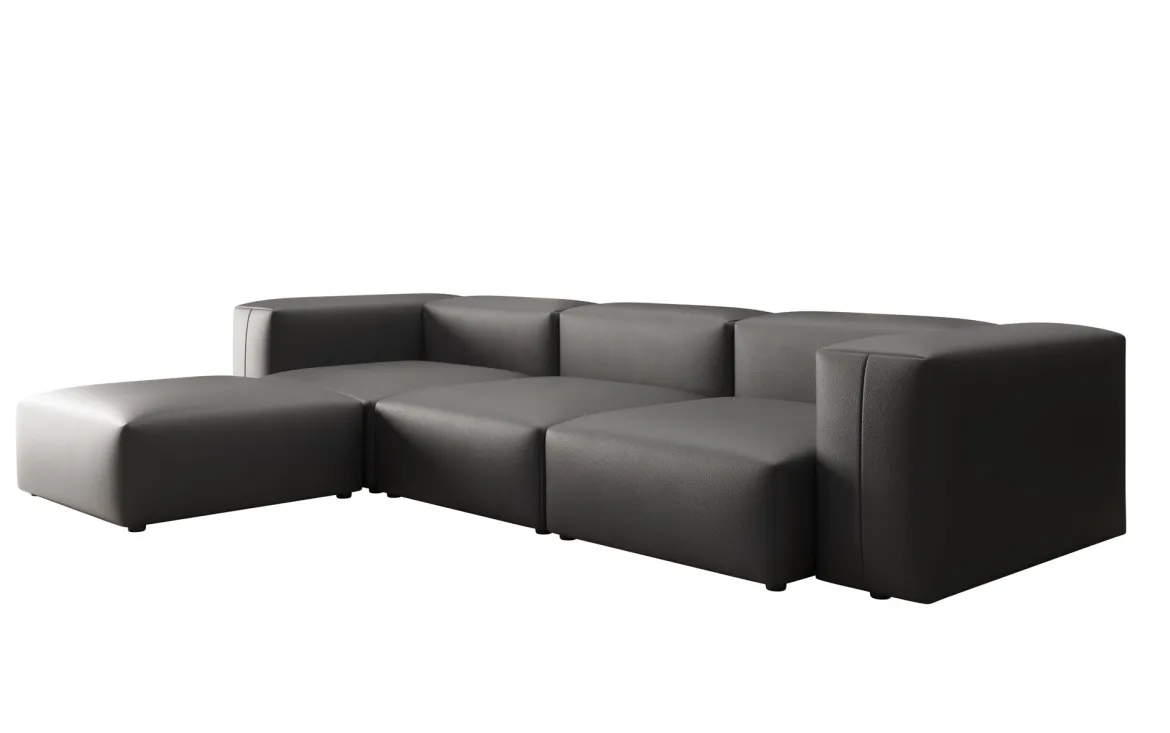Designer Ecksofa Snug in Echtleder