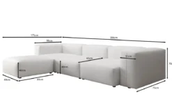 Designer Ecksofa Snug in Echtleder