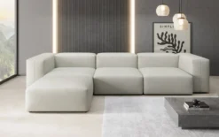Designer Ecksofa Snug in Echtleder