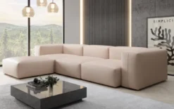 Designer Ecksofa Snug in Echtleder