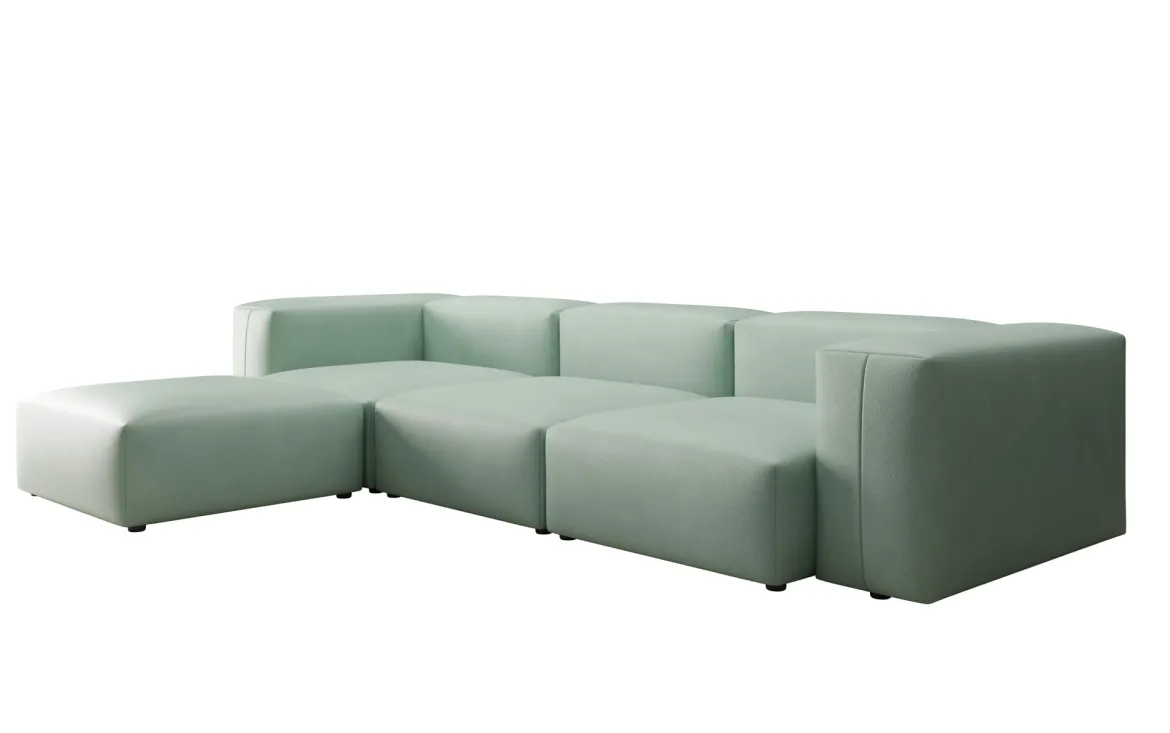 Designer Ecksofa Snug in Echtleder
