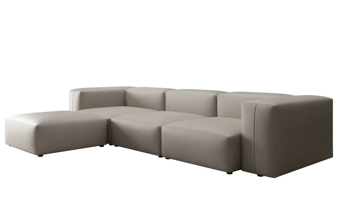 Designer Ecksofa Snug in Echtleder