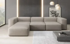 Designer Ecksofa Snug in Echtleder