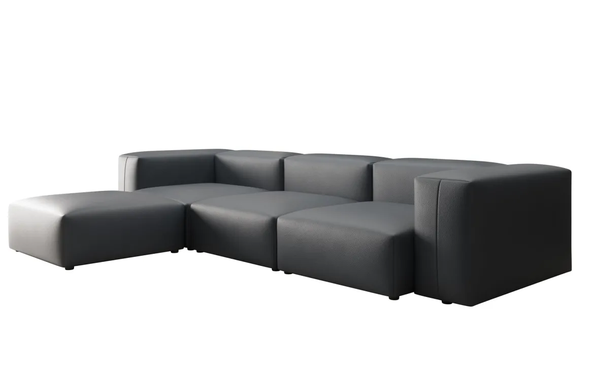 Designer Ecksofa Snug in Echtleder