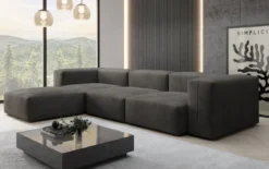 Designer Ecksofa Snug in Samt