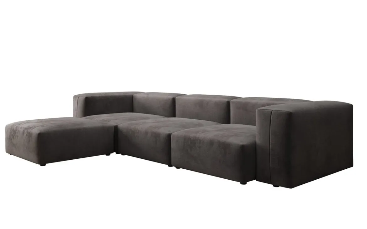 Designer Ecksofa Snug in Samt