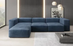 Designer Ecksofa Snug in Samt