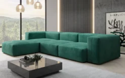 Designer Ecksofa Snug in Samt