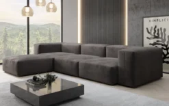 Designer Ecksofa Snug in Samt