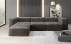 Designer Ecksofa Snug in Samt