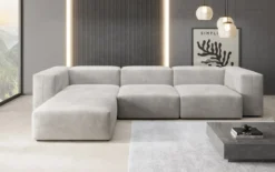 Designer Ecksofa Snug in Samt