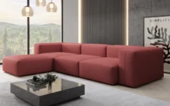 Designer Ecksofa Snug in Stoff