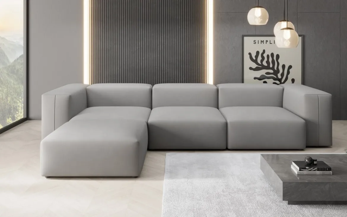 Designer Ecksofa Snug in Stoff