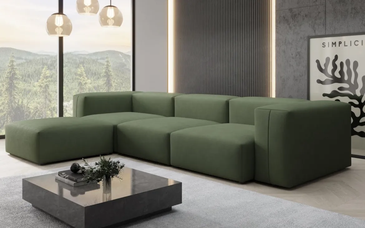 Designer Ecksofa Snug in Stoff