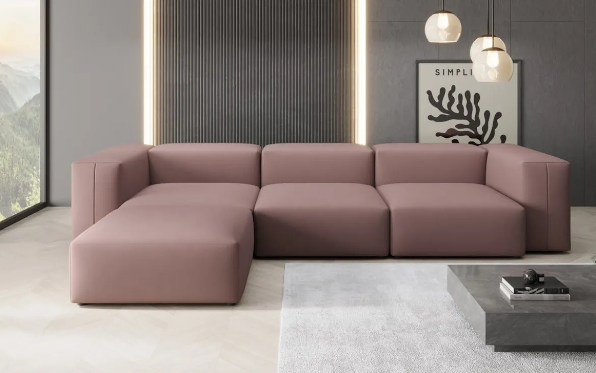 Designer Ecksofa Snug in Stoff
