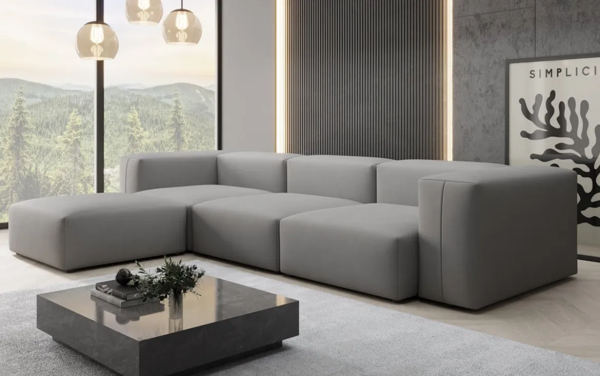 Designer Ecksofa Snug in Stoff