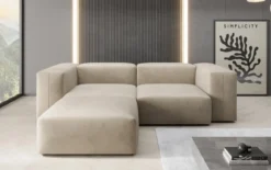 Designer Ecksofa Snug Mini in Samt