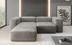 Designer Ecksofa Snug Mini in Samt