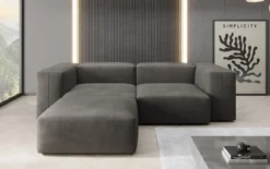Designer Ecksofa Snug Mini in Samt