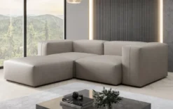 Designer Ecksofa Snug Mini in Echtleder