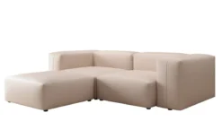 Designer Ecksofa Snug Mini in Echtleder
