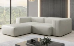 Designer Ecksofa Snug Mini in Echtleder