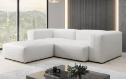 Designer Ecksofa Snug Mini in Echtleder