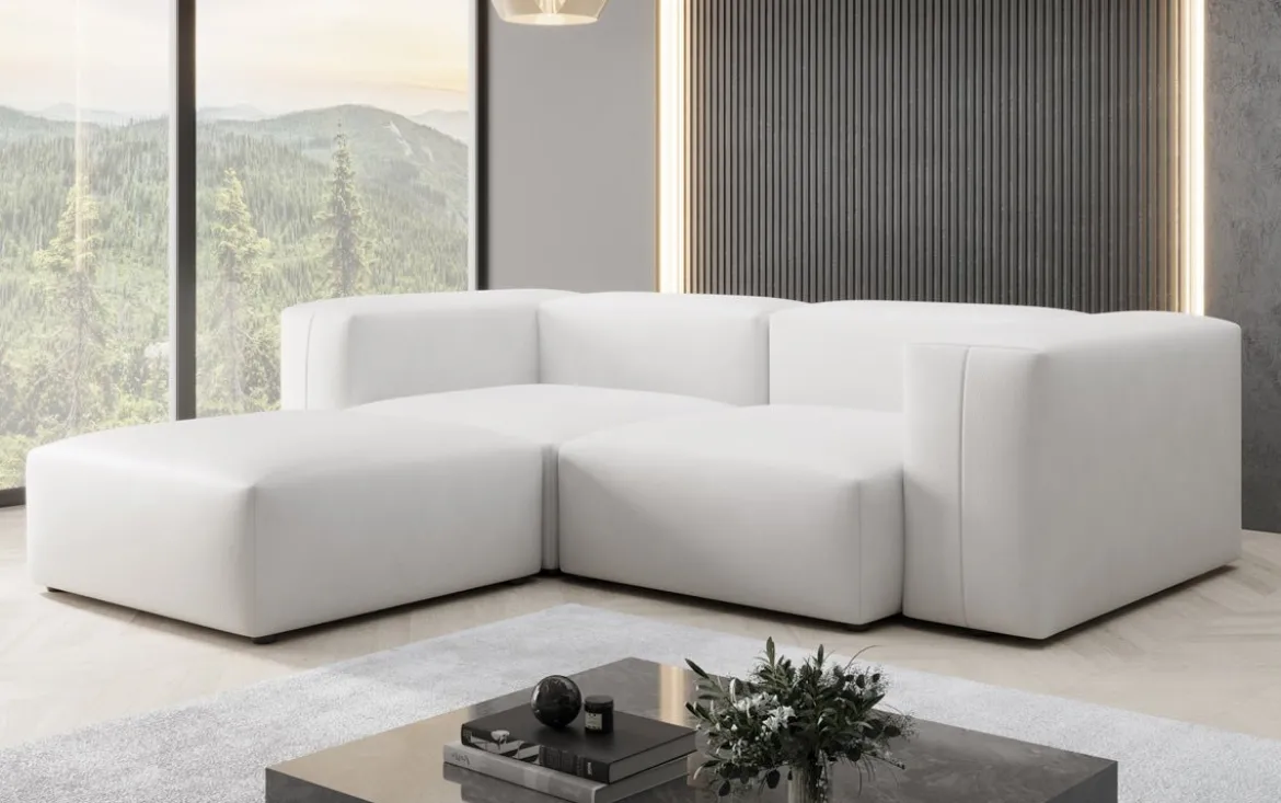 Designer Ecksofa Snug Mini in Echtleder