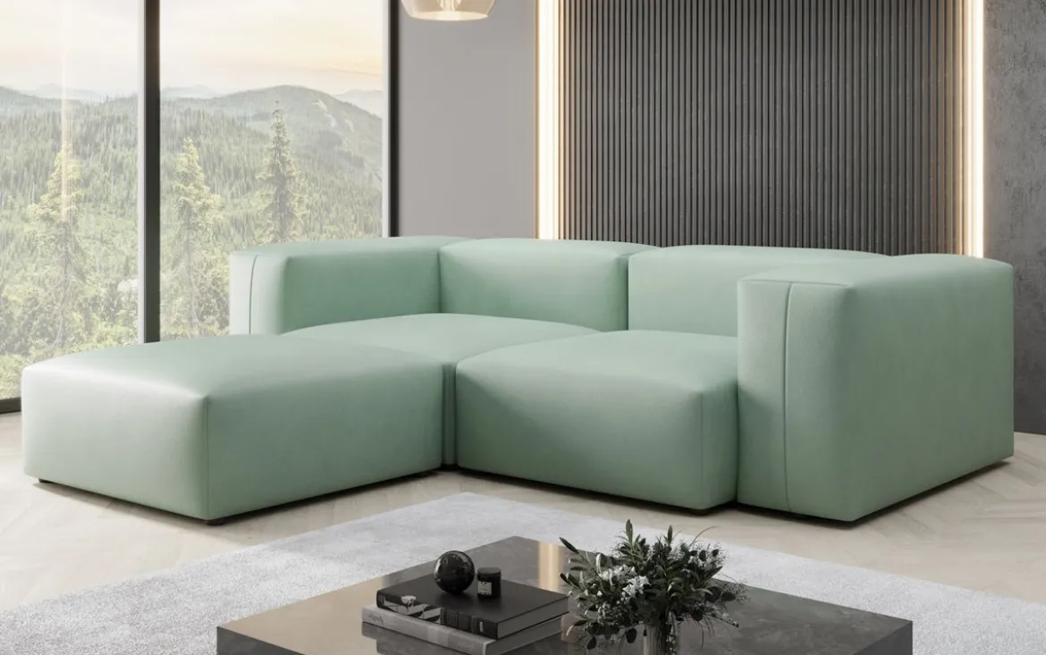Designer Ecksofa Snug Mini in Echtleder