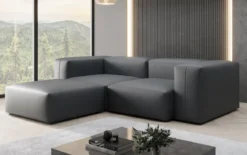 Designer Ecksofa Snug Mini in Echtleder