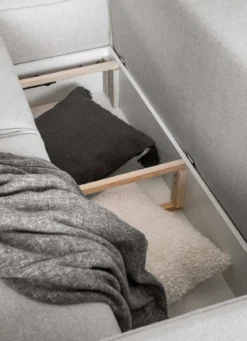 Designer Ecksofa Solaris mit Schlaffunktion und Stauraum