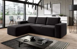Designer Ecksofa Solaris mit Schlaffunktion und Stauraum