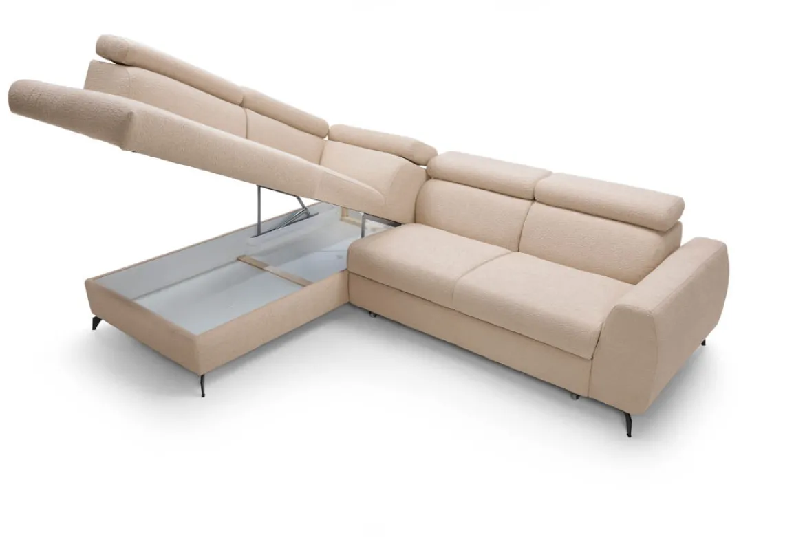 Designer Ecksofa Stille mit Schlaf- und Klappfunktion