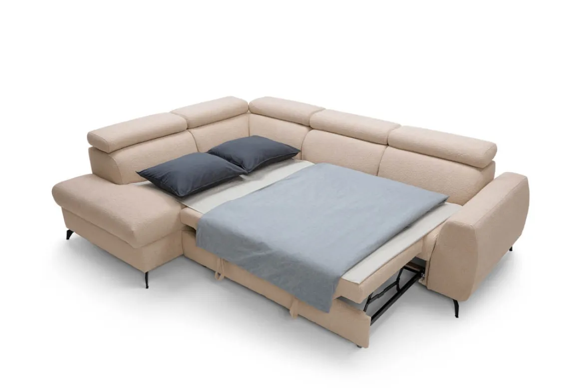 Designer Ecksofa Stille mit Schlaf- und Klappfunktion