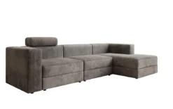 Designer Ecksofa Stockholm in Cord mit Stauraum