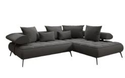 Designer Ecksofa Sydney Bouclé mit elektrischer Schlaffunktion