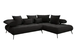 Designer Ecksofa Sydney Bouclé mit elektrischer Schlaffunktion