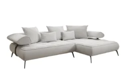 Designer Ecksofa Sydney II Bouclé mit elektrischer Schlaffunktion