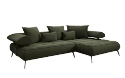 Designer Ecksofa Sydney II Bouclé mit elektrischer Schlaffunktion