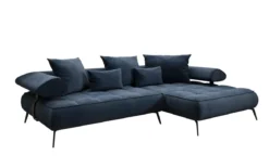 Designer Ecksofa Sydney II Samt mit elektrischer Schlaffunktion