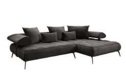 Designer Ecksofa Sydney II Samt mit elektrischer Schlaffunktion