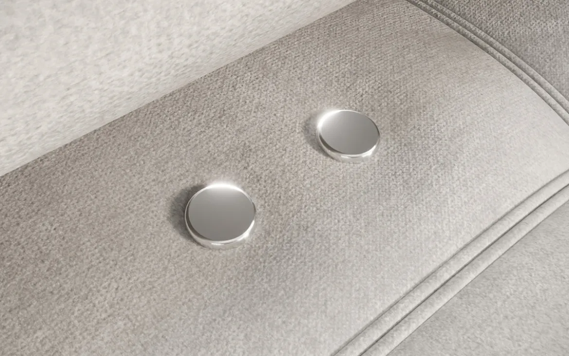 Designer Ecksofa Sydney Samt mit elektrischer Schlaffunktion