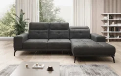 Designer Ecksofa Terina inkl. Beistellhocker