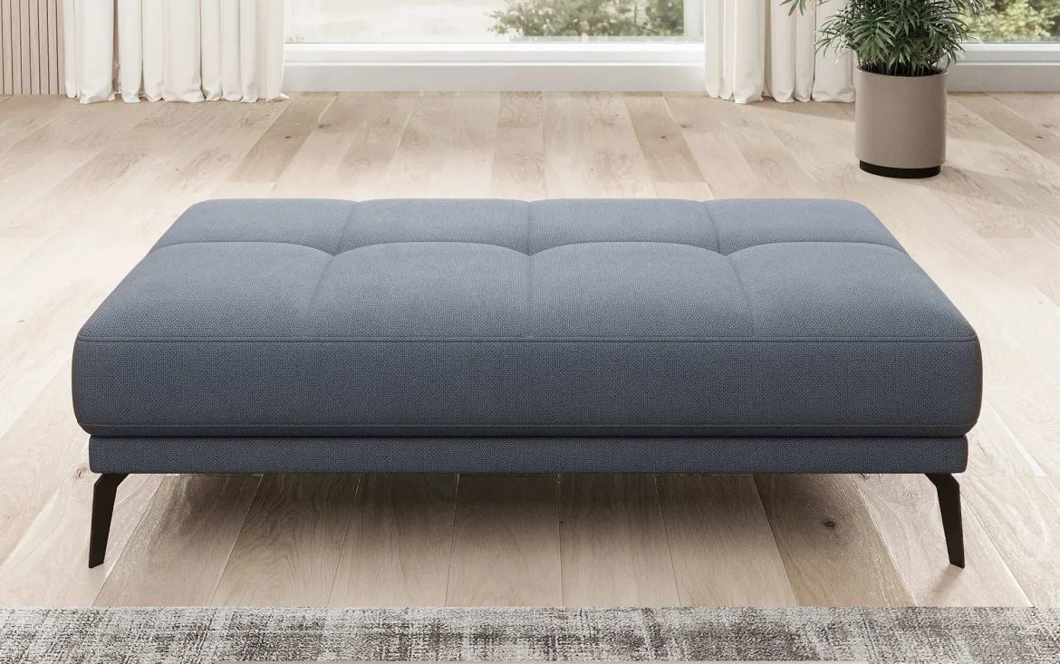 Designer Ecksofa Terina inkl. Beistellhocker