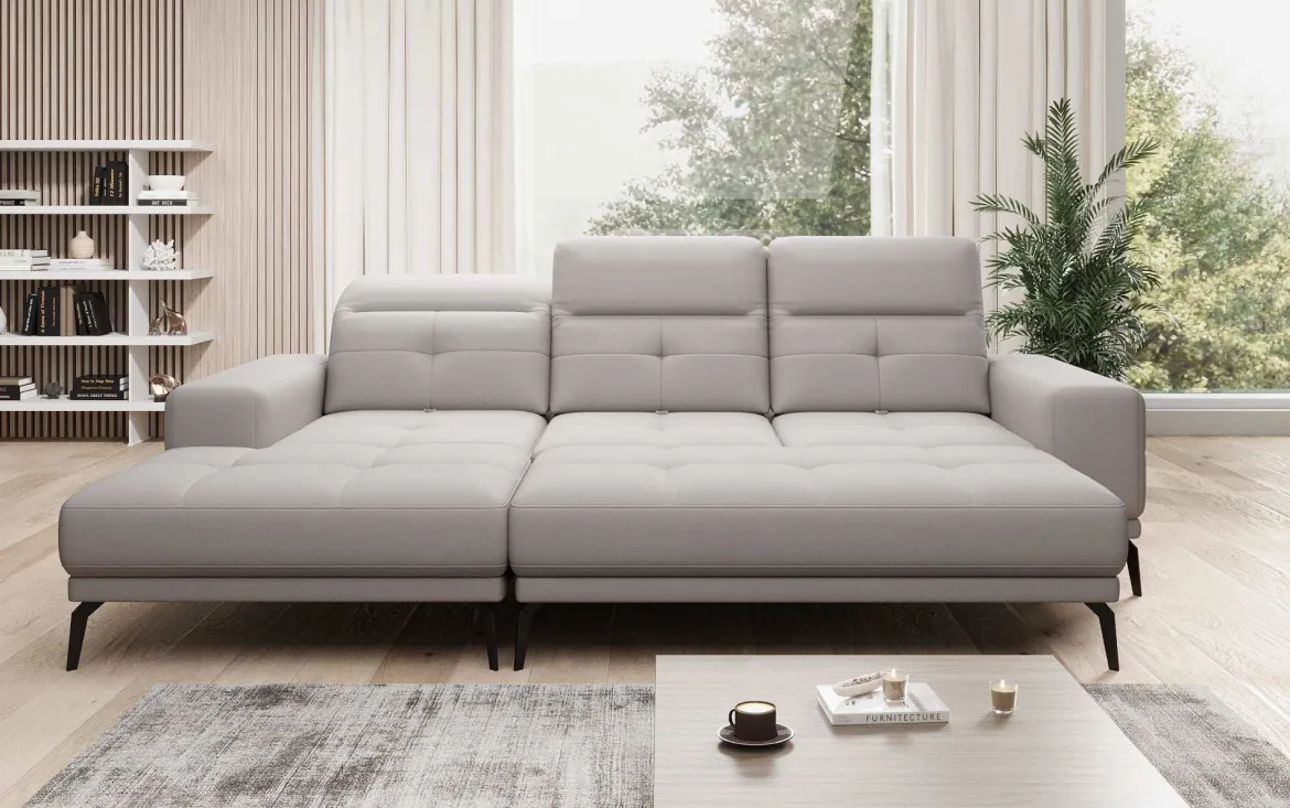 Designer Ecksofa Terina inkl. Beistellhocker