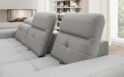 Designer Ecksofa Terina inkl. Beistellhocker